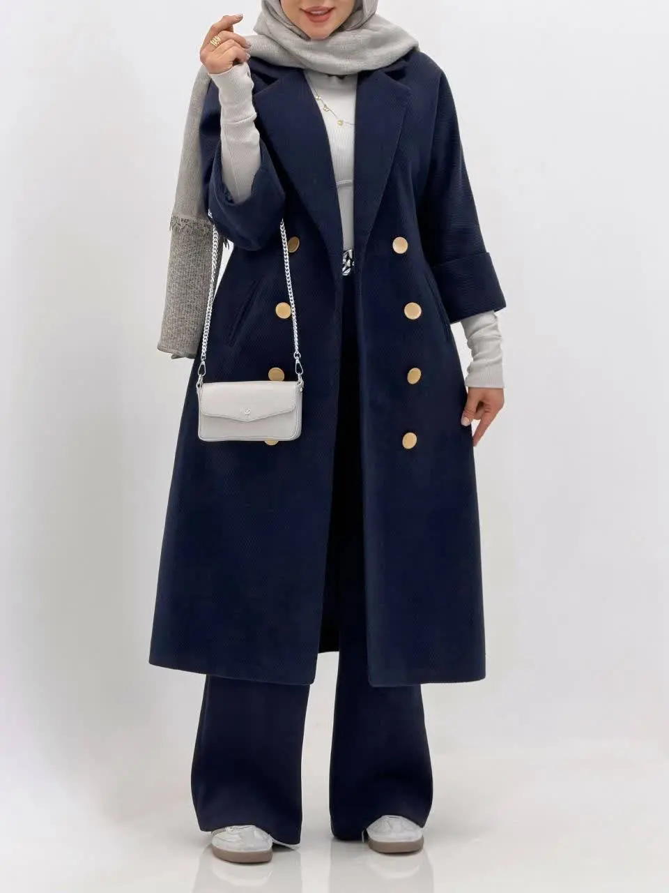 3723-پالتو فوتر نیلی